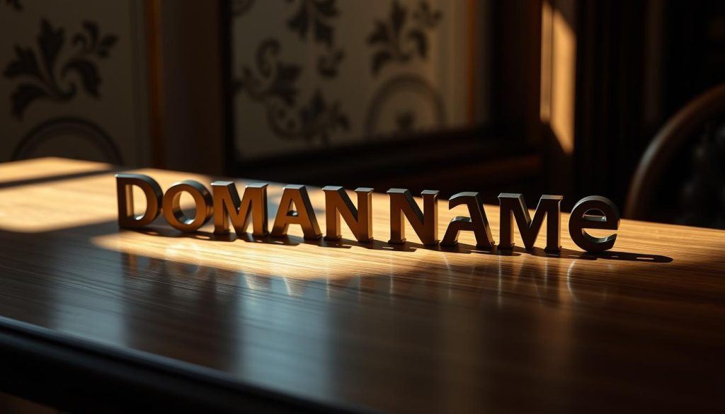 A prestigious domain name resting on a polished wooden surface, illuminated by soft, directional lighting casting long shadows. The domain name is prominently displayed, its letters crafted with a premium, high-end aesthetic that conveys a sense of exclusivity and value. The background is blurred, with subtle, elegant textures and patterns, allowing the domain name to be the focal point. The overall mood is one of sophistication, quality, and the perceived worth of a premium digital asset.